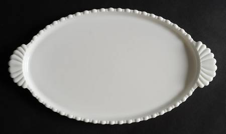 Hobnail Milk Glass Oval Vanity Tray