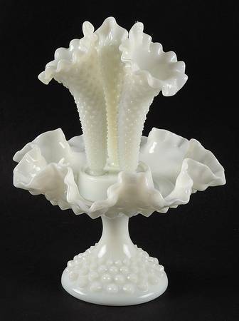Hobnail Milk Glass (5 Piece) Epergne