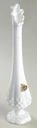 Hobnail Milk Glass #3950 7" To 11" Swung Vase