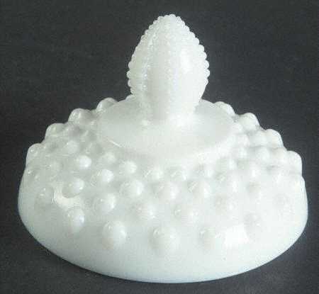 Hobnail Milk Glass Lid for Sugar Bowl