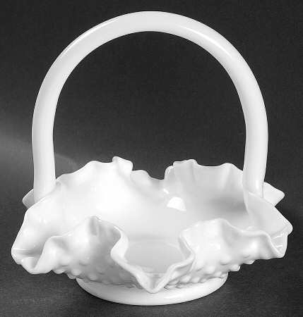 Hobnail Milk Glass #3735 Hobnail 5" Basket