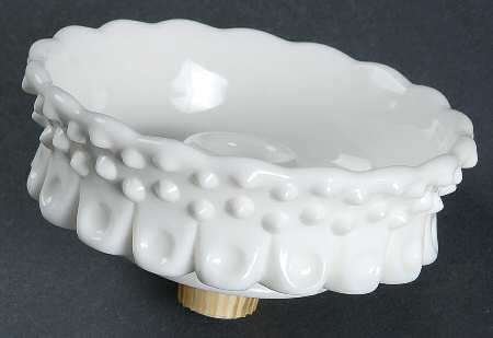 Hobnail Milk Glass Petite Fenton Epergne