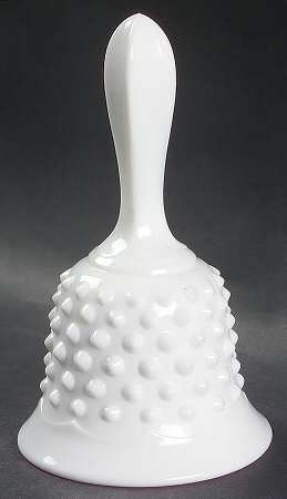 Hobnail Milk Glass 6" Bell