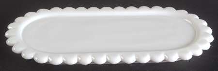 Hobnail Milk Glass 1/4 Pound Butter Dish, No Lid