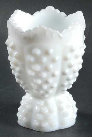 Hobnail Milk Glass Double Egg Cup