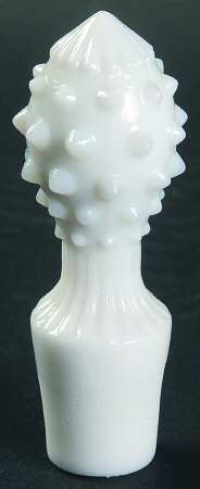 Hobnail Milk Glass Stopper for Handled Cruet