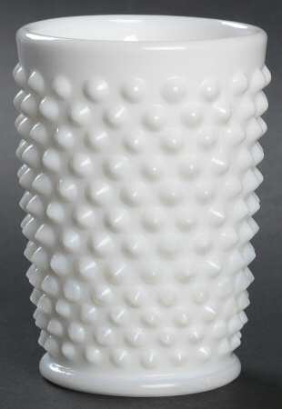 Hobnail Milk Glass 5 Oz Flat Tumbler