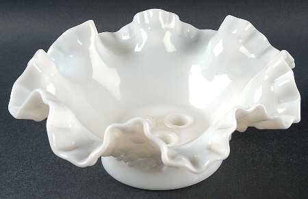 Hobnail Milk Glass (4 Piece) Epergnette, Small Bowl Only