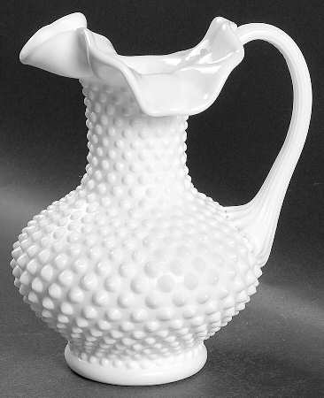 Hobnail Milk Glass #3360 Pitcher