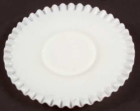 Hobnail Milk Glass 8" Salad Plate