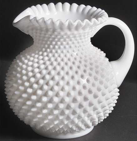 Hobnail Milk Glass 80 Oz Jug