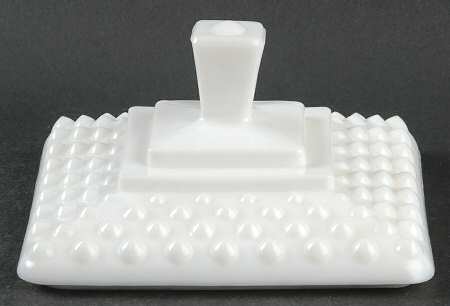 Hobnail Milk Glass Lid for Wedding Bowl