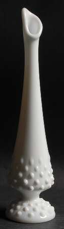 Hobnail Milk Glass #3756 7" To 11" Swung Bud Vase