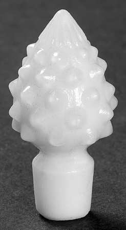 Hobnail Milk Glass Stopper for Round Perfume Bottle