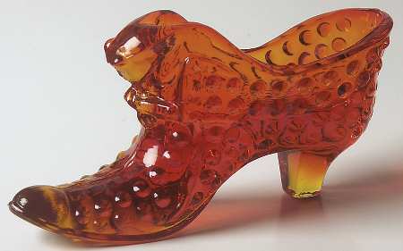 Hobnail Orange Slipper