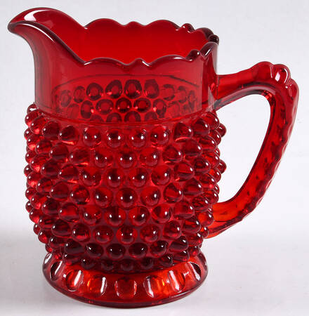 Hobnail Ruby Creamer