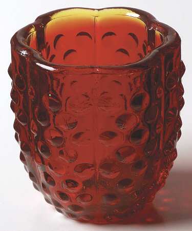 Hobnail Ruby Globe for (2 Piece) Fairy Lamp