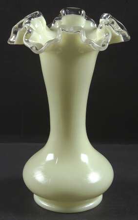 Ivory Crest 8" Double Crimped Vase