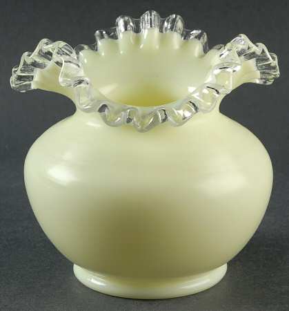 Ivory Crest 5" Crimped Triangle Vase