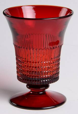 Lincoln Inn Ruby Red Juice Glass by Fenton