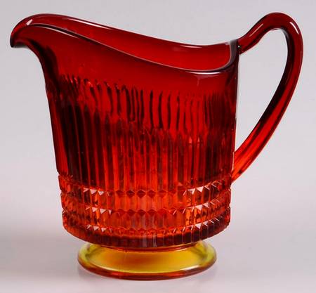 Lincoln Inn Ruby Red Footed Creamer