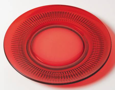 Lincoln Inn Ruby Red Salad Plate by Fenton