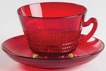 Lincoln Inn Ruby Red Cup & Saucer Set