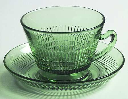 Lincoln Inn Green Cup & Saucer Set