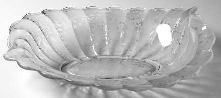 Ming Crystal (Satin) 10" Oval Bowl