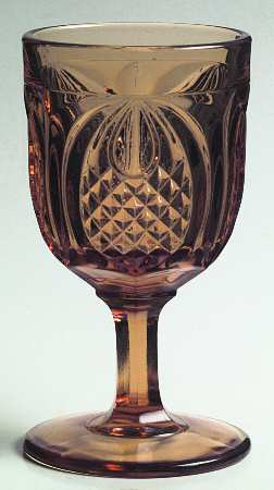 Pineapple Colonial Amber (Stem 9045) by Fenton