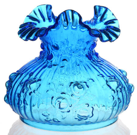 Rose Blue Globe for Student Lamp