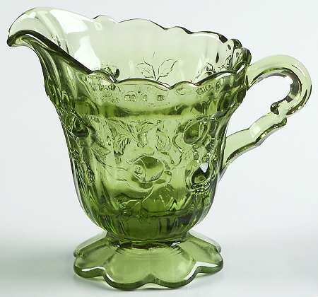 Rose Green Creamer