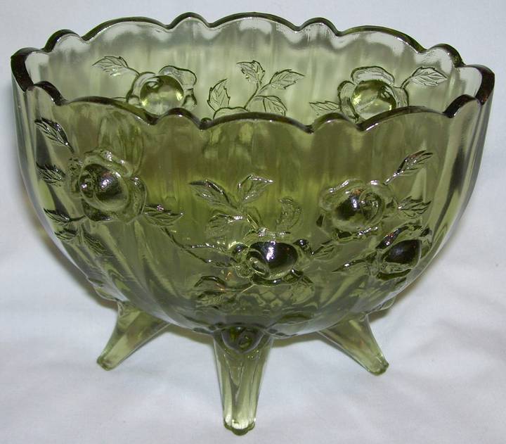 Rose Green Oval Vase