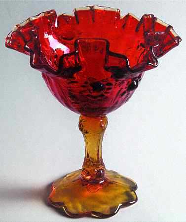Rose Orange Round Compote (Height X Width)