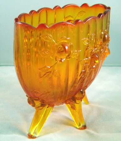 Rose Orange Oval Vase