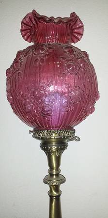 Rose Ruby Gone with the Wind Electric Lamp