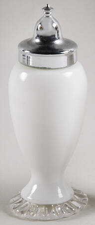 Silver Crest Footed Shaker & Metal Lid