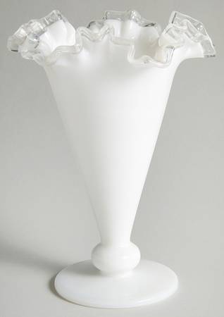 Silver Crest 8" Footed Flared Vase