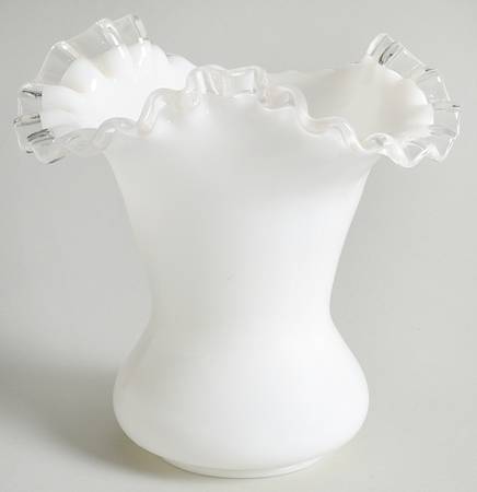 Silver Crest 6" Double Crimped Vase