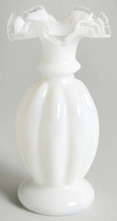 Silver Crest 8" Double Crimped Vase