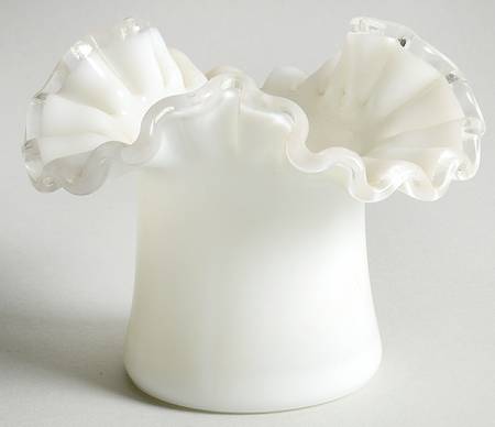 Silver Crest 3" Tirangular Crimped Topper(Top Hat)