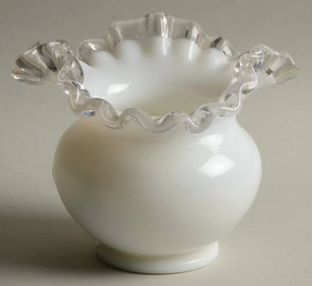 Silver Crest 4" Crimped Triangular Vase