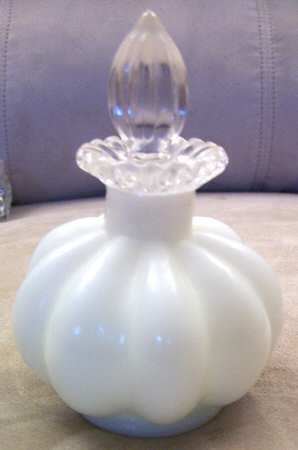 Silver Crest Cologne Bottle & Stopper