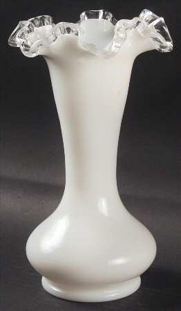 Silver Crest 8" Double Crimped Vase