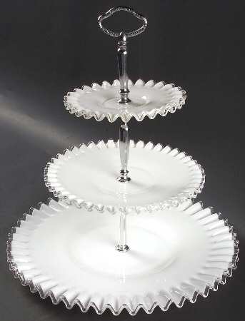 Silver Crest 3 Tier Serving Tray HC