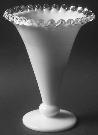 Silver Crest 8" Footed Flared Vase