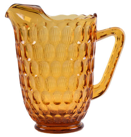 Thumbprint Colonial Amber 64 Oz Ice Lip Jug