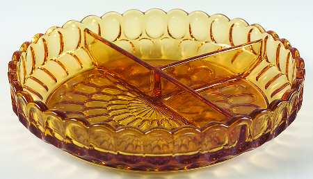 Thumbprint Colonial Amber 8" Round 3 Part Relish