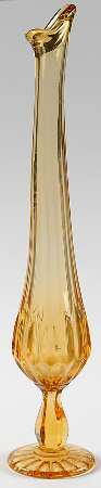 Thumbprint Colonial Amber 11"-14" Small Swung Vase