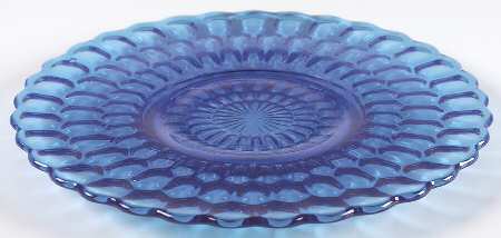Thumbprint Colonial Blue Luncheon Plate